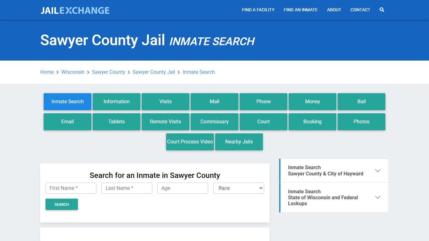 Sawyer County Jail, WI Inmate Search: Roster & Mugshots